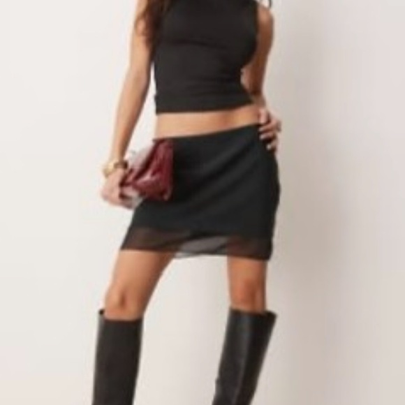 Abercrombie & Fitch Dresses & Skirts - NWT Abercrombie and Fitch Mini Skort with Sheer Insert